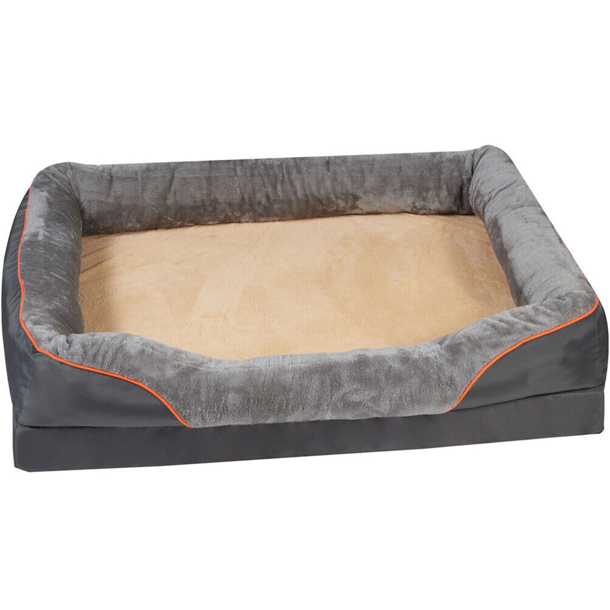 YouLoveIt Large Dog Bed Orthopedic Foam Pet Bed Pet Mattress Comfortable and Warming Bed Orthopedic Bolster Couch Pet Bed