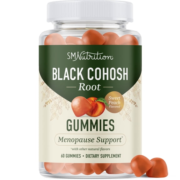 Menopause Support Gummies for Hormone Balance | Hot Flashes, Night Sweats & Bloating Support | 60 Ct