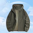 thumbnail image 2 of XINPING Men's Mesh UPF 50+ Sun Protection Hooded Jacket, Summer Breathable Comfortable Lightweight Windbreaker, Casual Coat for Hiking Outdoor Wear, 2 of 6