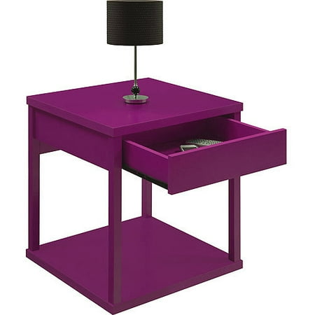 Mainstays - Parsons End Table With Drawe - Walmart.com
