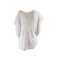 thumbnail image 2 of Two By Vince Camuto Womens White Lace Inset Poncho Tunic M, 2 of 3