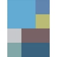 thumbnail image 2 of Grayscale 25x32 Gold Ornate Wood Framed with Double Matting Museum Art Print Titled - Bright Blocks XIII, 2 of 4