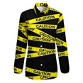 thumbnail image 4 of Caution Tape Long Sleeve Blouse Woman Streetwear Casual Shirts Summer Oversize Woman Streetwear Clothing Birthday Present, 4 of 7