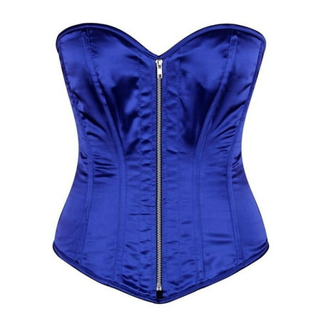 

Daisy Corsets Top Drawer Royal Blue Satin Steel Boned Corset
