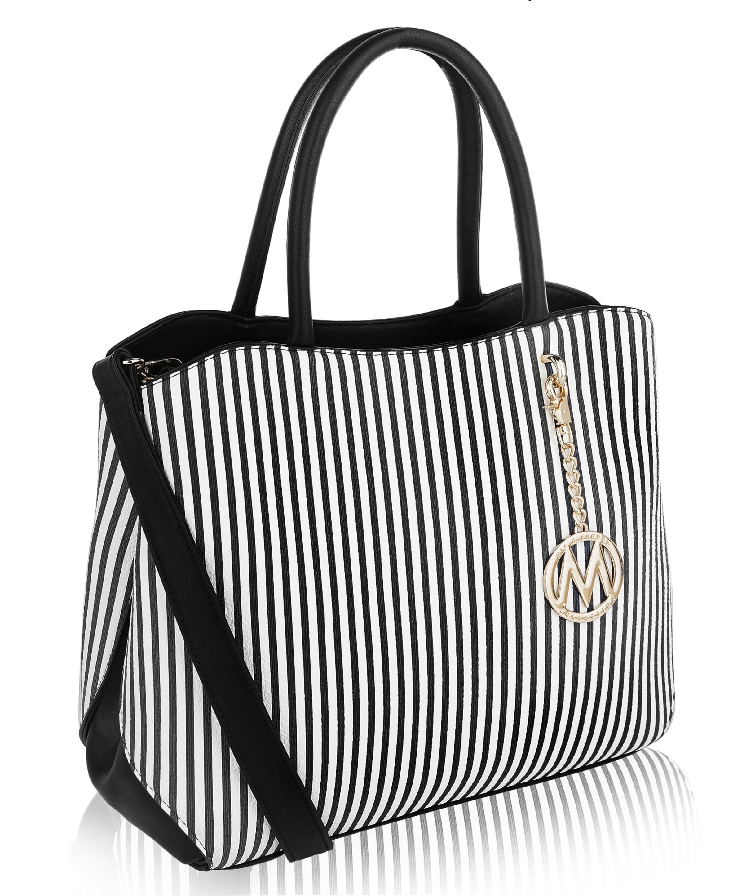 Casey Stripe Handbag /Tote Bag