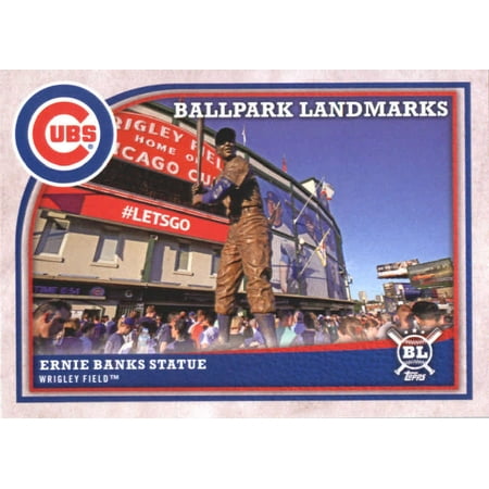 Ernie Banks Graded Baseball Card 2018 Topps Big League #357 Ernie Banks Statue Chicago Cubs Baseball Card - *GOTBASEBALLCARDS ()