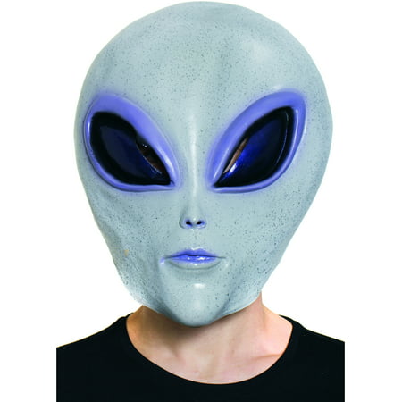 Classic Grey Alien Mask Costume Accessory