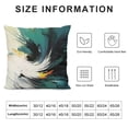 thumbnail image 5 of Creowell Feathers Abstract Art Pillow Cases with Zipper Home Decor for Living Room Bedroom Outdoor 1PC 24x24in, 5 of 5