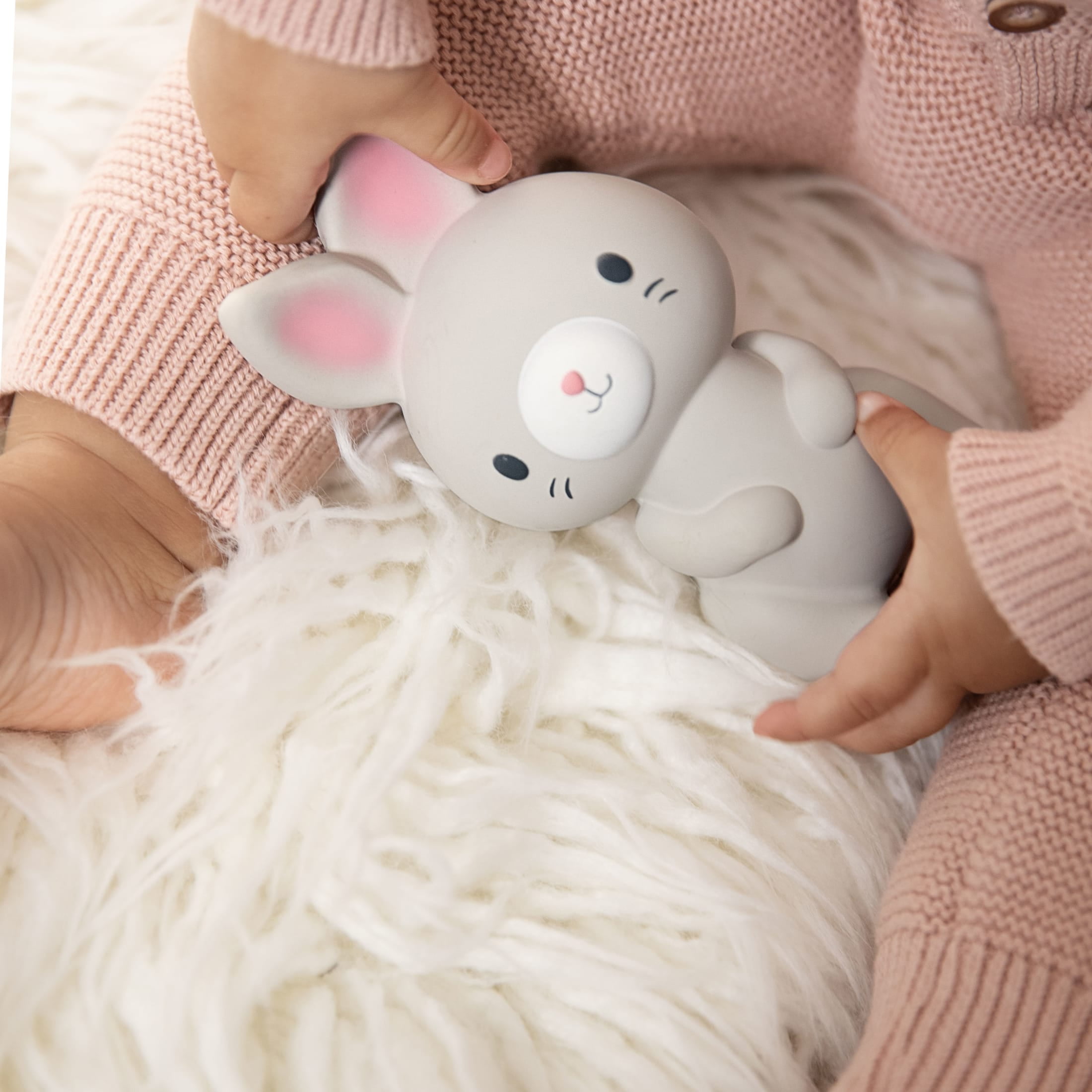 Sylvi Natural Rubber Teether Toy, BPA-Free, Ages 3+ Months