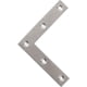 thumbnail image 4 of Juego de soportes de fijación para esquinas, soportes de reparación planos, conectores en forma de L con tornillos, acabado cepillado en acero inoxidable, 80 mm x 80 mm, 4 piezas, EJ7307-4P, 4 of 5