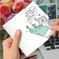 thumbnail image 4 of NobleWorks Funny Get Well Greeting Card with 5 x 7 Inch Envelope (1 Card) Chardonnay Drip C6075GWG, 4 of 6