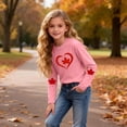 thumbnail image 4 of Amzcrzy T-Shirts Graphiques pour Garçons et Filles, Col Rond Tendance, Imprimé Feuille d'Érable, T-Shirts pour Tout-Petits et Ados, Décontractés et Confortables, Manches Longues, Coton, Tee Shirt 4 Ans, 4 of 8
