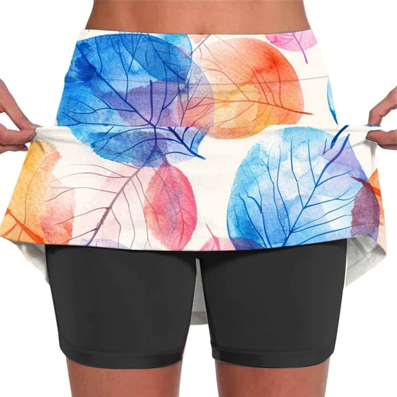Vetsdori Summer Skorts for Women Tennis Shorts Workout,Yoga Casual Running Womens Skirts Graphic