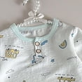 thumbnail image 5 of Baby Boys Girls Pajama Sets Toddler Long Sleeve Sleepwear Sets Rayon From Bamboo Pajamas Sets,gentle‑on‑skin 6-12 Months 12-24 Months 2t 3t 4t 5t 6t 7t 8t 9t Children Light Blue 6-12 Months, 5 of 5
