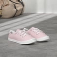 thumbnail image 6 of Women's Slip-On Canvas Sneakers - Lightweight Low Top Casual Walking Shoes with Comfortable Flat Sole（Pink 6）, 6 of 6