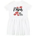 thumbnail image 3 of Inktastic Nana Was Here Red Kisses Girls Toddler Dress, 3 of 5