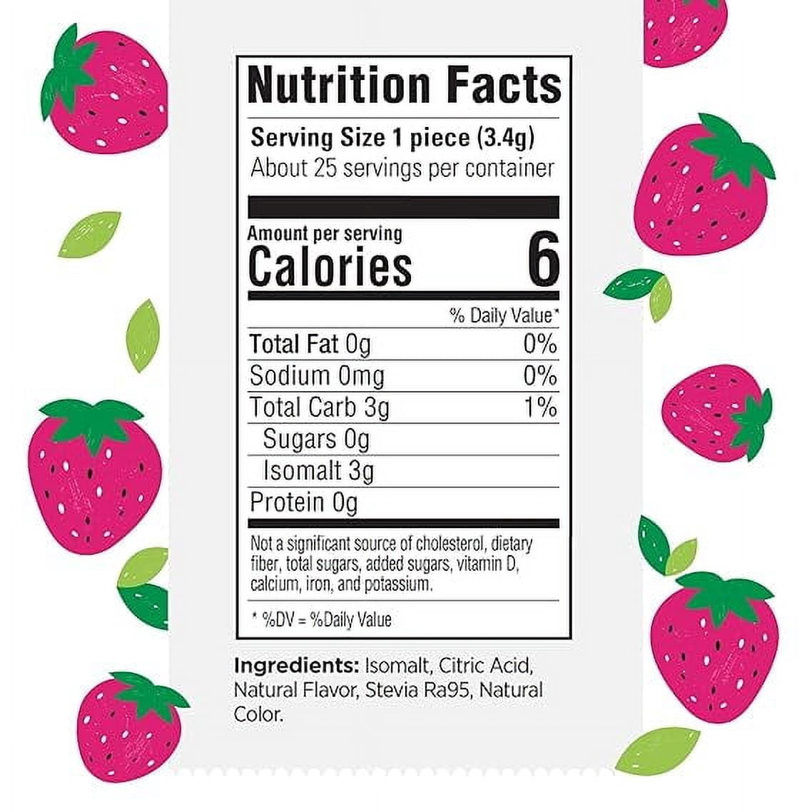 Stevita Naturals Keto Hard Candy Sugar-Free Sublime Strawberry -- 3 oz Pou Pack of 2
