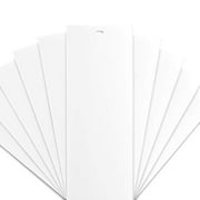 DALIX PVC Store Vertical Lattes de Remplacement Lisse (Blanc) 10 Pk 82 1/2 x 3 1/2