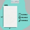 thumbnail image 5 of 2Mil Clear Flat Open Top Poly Bags LDPE Packaging - 5"X10" & (100 Bags), 5 of 6