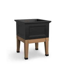 Mayne Fairfield 24" x 24" x 30" Square Black Self Watering Elevated Garden Bed Planter