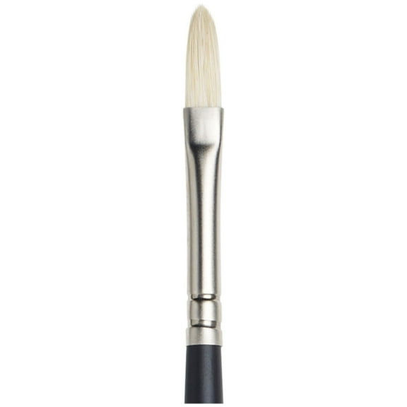 Winsor & Newton Artist Oil Brush, Long Handle, Filbert, 1