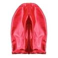 thumbnail image 4 of TiaoBug Unisex Men Women Metallic Latex Full Face Cover Blindfold Mask Hood Shiny Headgear Red OneSize, 4 of 4