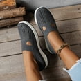 thumbnail image 6 of Women Casual Shoes Slip On Loafers Walking Shoes Casual Footwear Mesh Hollow Non Slip Sole For Everyday Outdoor Wear ,Us Size:7, 6 of 9