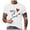 Brick Red, variant on Leey-World Tshirt for Men Mens Graphic T-Shirts Short Sleeve Malibu Vibe Palm Tree Print Top Cotton Casual California Tees for Men(White,M)