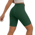 thumbnail image 5 of Juesizh Womens Leggings Solid Color Pockets Half Yoga Pants Athletic Casual High Waist Tummy Control Workout Leggings, S-2XL, 5 of 7