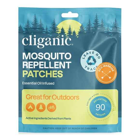 Cliganic Parches Repelentes Outdoor Badges, Parches Repelentes, 90 Piezas