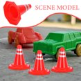 thumbnail image 3 of Miangastore 12pcs Traffic Roadblocks Simulation Sand Table Props DIY Road Cone Signs, 3 of 9