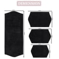 thumbnail image 4 of Home Weavers Waterford Collection 100% Cotton Non-Slip Bathroom Rug Set Machine Washable Bathroom Rug, Bath Rug, Bathroom Rug, Runner, Black Color 4 Piece Bath Rug set, 4 of 8