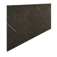 thumbnail image 4 of Dundee Deco UV Marble Wall Panels – Perfect for Accent Walls, Bathrooms, Kitchens, and Living Spaces - Chocolate Brown, White Veins - Sample 6" x 6", 4 of 7