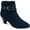 Navy, variant on KAREN SCOTT Womens Black Embellished Comfort Casee Almond Toe Cone Heel Zip-Up Booties 8.5 M
