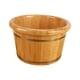 thumbnail image 1 of Lavabo para baño de pies Baños de pies Tina de madera para pies Cubo para lavar pies con borde de barril de madera Altura 30cm, 1 of 9