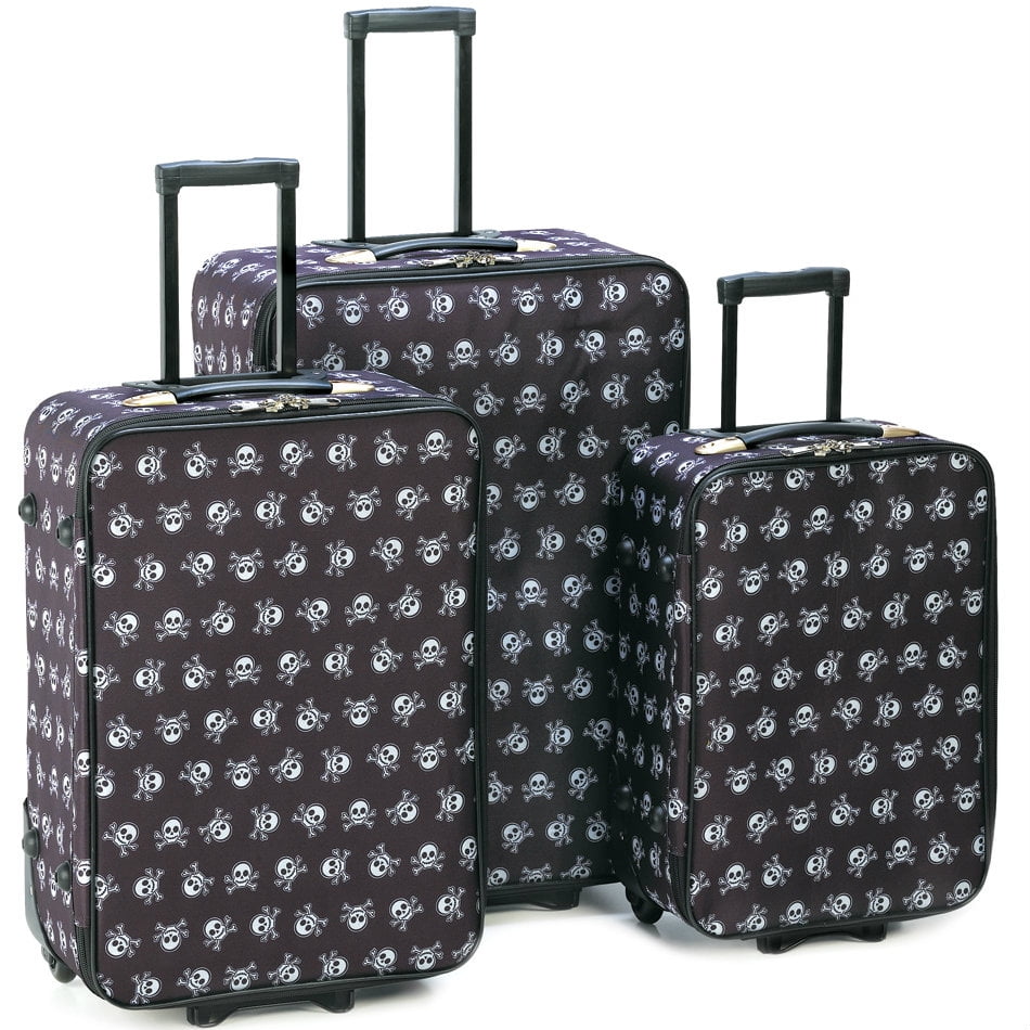 skull luggage