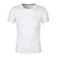 thumbnail image 1 of Playera Elvqul de Hombre Elástica Casual Deportivas Blanco Liso Manga Corta Cuello Redondo, 1 of 5