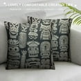 thumbnail image 3 of Nawypu  Aloha Tiki Throw Pillow Cover Vintage Aloha Tiki Seamless Pattern for Your Business Decorative Square Pillow Case for Home Bedroom Living Room Cushion Cover, 3 of 5