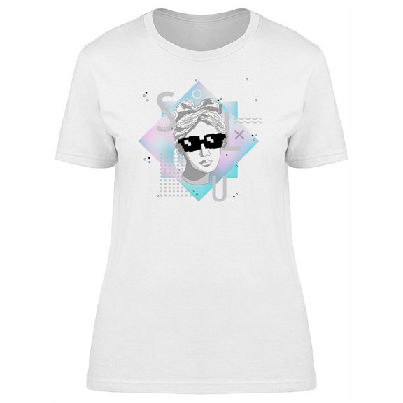 Trendy Sculpture Modern Glasses T-Shirt Women -Image by Shutterstock, Female XX-Large