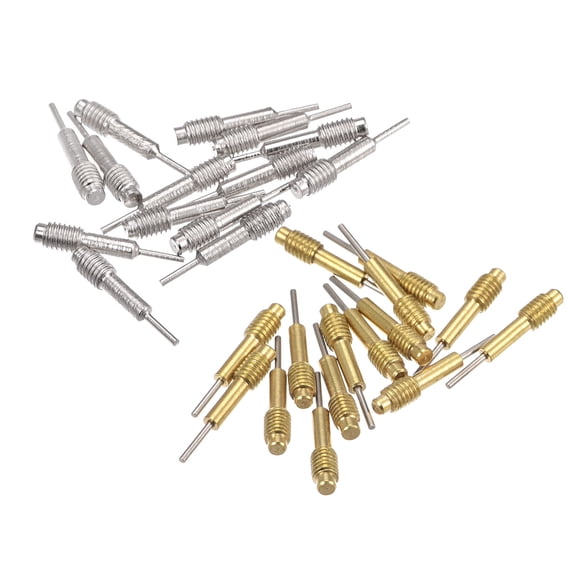 Uxcell 30pack Replace Pins for Watch Band Pin Punch Tool 0.8mm Dia Metal Link Pin Remover Punch Pins M3x0.5 Threads