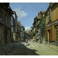 thumbnail image 2 of Claude Monet 13x12 Black Ornate Wood Framed Double Matted Museum Art Print Titled: Rue De La Bavole, Honfleur (1864), 2 of 5