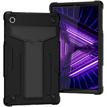 Epicgadget Case for Lenovo Tab M10 FHD Plus TB-X606F / TB-X606X - Hybrid Case Cover with Kickstand for Lenovo Tablet M10 FHD Plus 10.3 Inch Display 2020 Released (Black/Black)