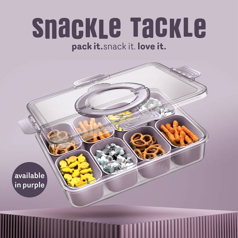 Cook With Color 8-Compartment Snackle Box Food Storage Carrier and