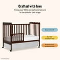 thumbnail image 4 of Dream On Me Convertible Crib Toddler Guard Rail in Espresso, Converts Cribs to Toddler Beds, 4 of 5