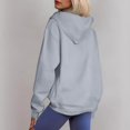 thumbnail image 5 of Dwralegc Zip Up Hoodie Women Thick Sherpa Hoodies Casual Sweatshirt Long Sleeve Winter Thermal Hoodie with Pockets Light Gray L, 5 of 5
