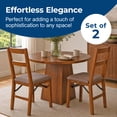 thumbnail image 2 of Stakmore Classic Slat Back Folding Chair in Fruitwood and Colton Upholstery (2 Pack), 2 of 13