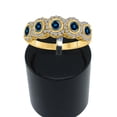 thumbnail image 5 of AoneJewelry 1.00 Carat Blue Diamond Bezel Set Wedding Engagement Band In 14K White, Rose & Yellow Gold, 5 of 5