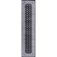 thumbnail image 3 of JONATHAN Y MODERN PERSIAN 2 x 10 Runner Rug, Acanthus French Border - Black/Gray, MDP504A-210, 3 of 9