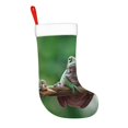 thumbnail image 2 of Fuzoiu Australian White Tree Frog Sitting on Branch Print Christmas Stockings, Party Supplies & Kids Gifts,Big Xmas Stockings Decoration for Family Decorations Hanging Ornament for Xmas Holiday Party, 2 of 7