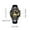 GoldGD, variant on WWG Unisex Luminous Quartz Watch with Multi-Dial Design - Black Case Gold Dial Leather Strap Leisure Wristwatch, Ideal Gift for Christmas Birthday Valentine's Day